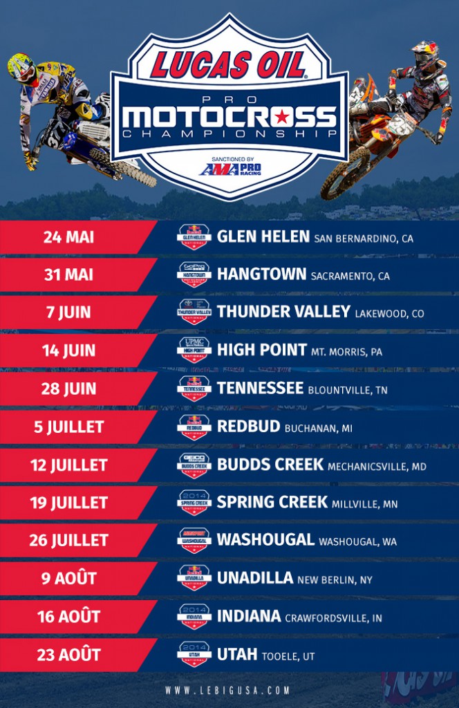 Calendrier outdoor US 2014 | LeBigUSA – Actualité du Motocross