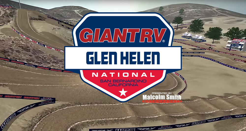 La piste virtuelle de Glen Helen LeBigUSA Actualité du Motocross