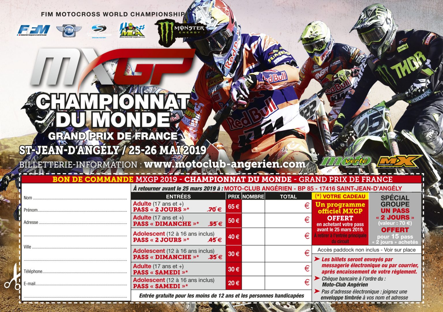 GP de France billetterie ouverte LeBigUSA Actualité du Motocross