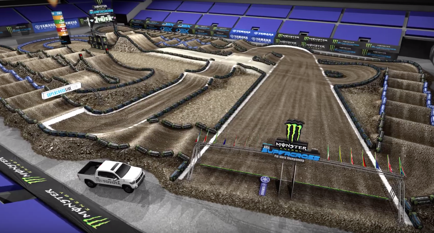 La piste virtuelle du SX de Seattle LeBigUSA Actualité du Motocross